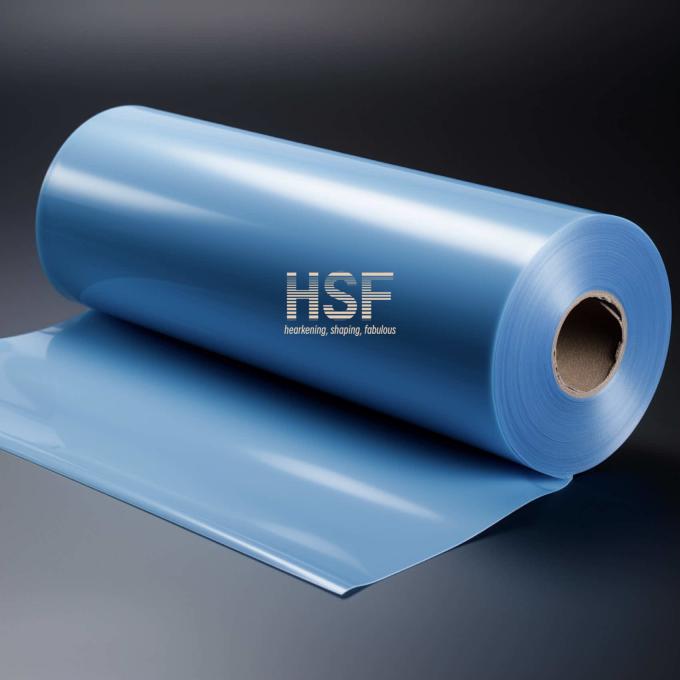 40μm Blue Silicone Release Film product sample showing material texture and color